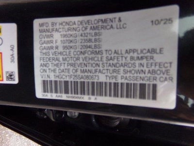 2025 Honda Accord Sedan 1.5T LX