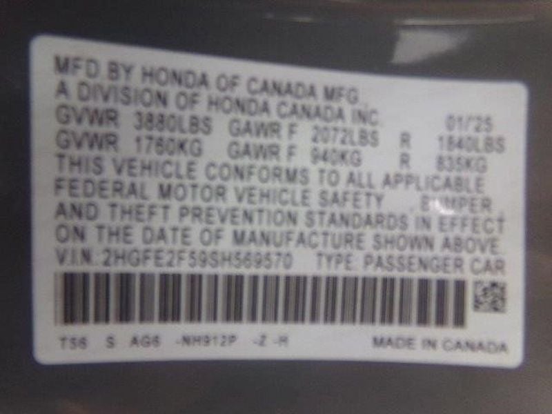 2025 Honda Civic Sedan 4D SPORT