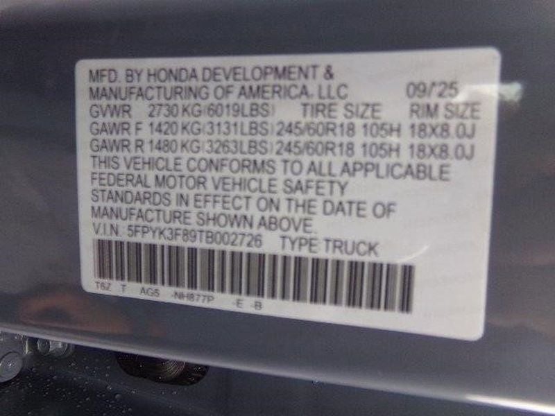 2026 Honda Ridgeline Black Edition