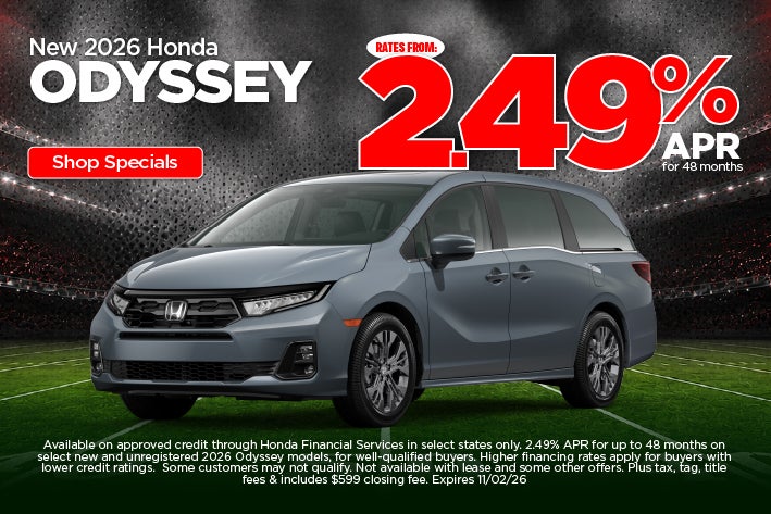 Search Honda Odyssey Deals